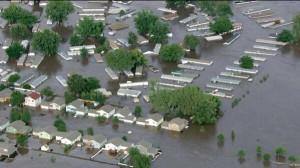 Floods in Evans, Colorado in 2013. Photo by Jeremy Hubbard.