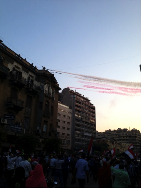 Military performance during anti-Morsi demonstration, Cairo, July 7, 2013. Photo Copyright: Maria Frederika Malmström.