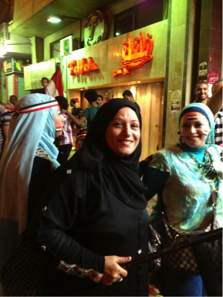 Festivity after the ousting of President Morsi close to Midan Tahrir, July 3, 2013. Photo Copyright: Maria Frederika Malmström.